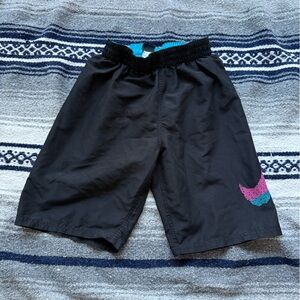 Nike Youth Size XL Swiming Shorts With Colorful Nike Logo and Pockets